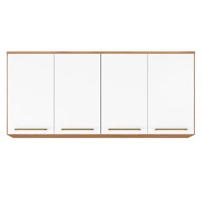 Armário Ponte Casal 4 Portas Irlanda Amendola Touch/branco - Demartêz