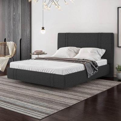 Cama Flutuante Star Casal Linho - Skybox Cor Preto