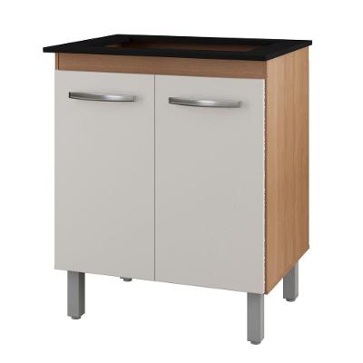 Balcão Para Cooktop 5 Bocas Com 2 Portas Jade Savana/off White - Moblis