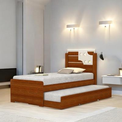 Cama Bibox Solteiro Colônia Cinamomo E Off Com 02 Colchões