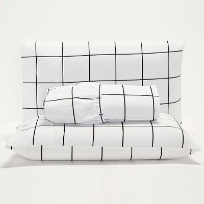 Jogo De Lençol Minimalist Casal 3 Peças Percal 180 Fios Macio - Branco