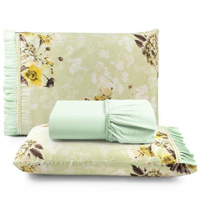 Jogo De Cama Lençol Queen Minuano 100% Algodão 3 Peças - Verde