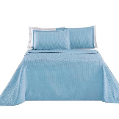 Kit Cobre Leito Colcha Sorento Casal 3 Peças Piquet 100% Algodão Premium - Azul Serenity