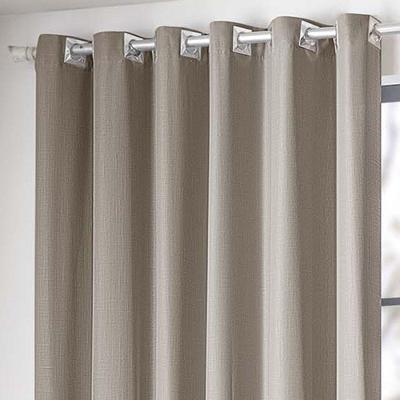 Cortina Lunna Voil Gaze Microfibra 3,00x2,60m Sala Quarto Varão 3m - Marrom
