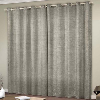 Cortina Glamour Cetim Amassado 3,00m X 2,60m Sala Quarto Varão 3m - Fendi
