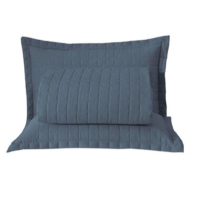 Kit Cobre Leito Colcha Monaco Queen Dupla Face 3 Peças - Azul