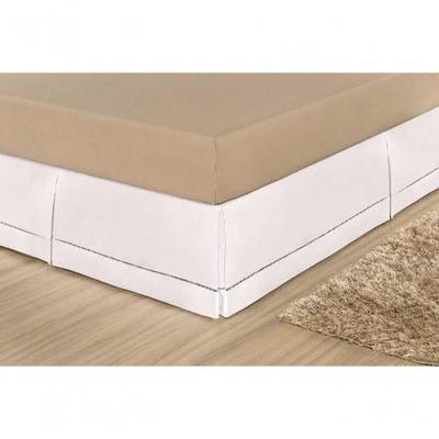 Saia Para Cama Box Casal Juliana - Branco