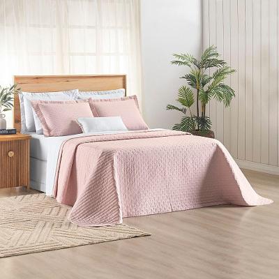 Cobre Leito Verity Queen 03 Peças - Rosa