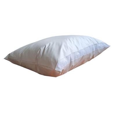 Protetor Travesseiro Impermeável Rede Ziper Branco