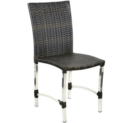 Cadeira Em Alumínio Cannes, Mesa De Jantar - Trama Original Pedra Ferro