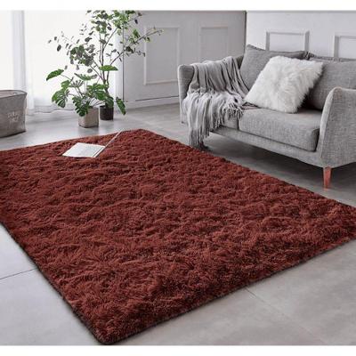 Tapete Sala Felpudo Peludo Marrom 200 X 240 Cm.