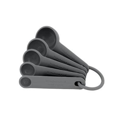 Conjunto De 5 Colheres Medidoras Cozinha Cinza Kitchenaid