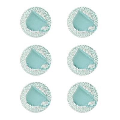 Xícara De Chá Com Pires Estampa Donna Mandala 180ml 6 Unidades - Biona 091082