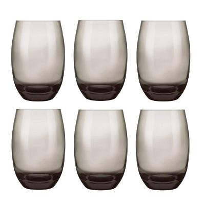 Jogo De Copos Sm Aruba Fumê Long Drink 465ml 6un - Nadir 30611