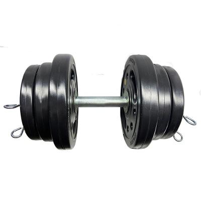 Kit Anilha 12 Kg + Barra De 40 Cm Com Presilhas
