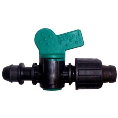 5 Conector Inicial Com Registro Para Mangueira Gotejamento