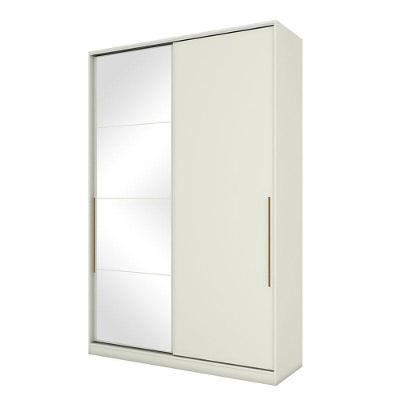 Guarda Roupa Solteiro New Predileto Areia Com Espelho - Henn