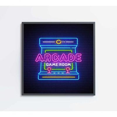 Quadro Arcade Medidas 60x60 Cm Impressão Tecido Canvas