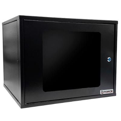 Mini Rack De Parede 19 Gforce, 8u X 470mm, Visor De Acrílico, Preto - 768