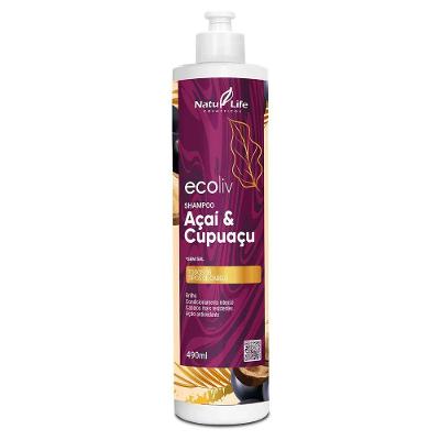 Shampoo Ecoliv Açai E Cupuaçu - Natulife 490ml