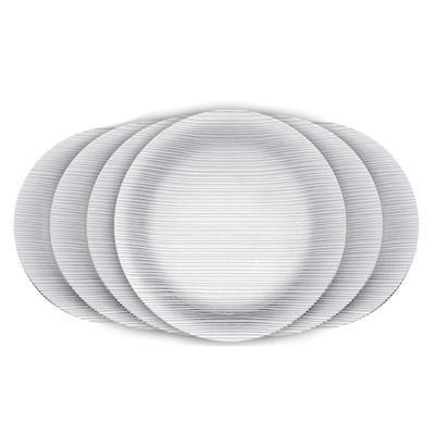 Prato Raso Vidro Duralex 23cm Diamante 6 Unidades - Nadir