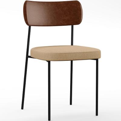Cadeira Para Sala De Jantar Melina L02 Marrom Bege Escuro