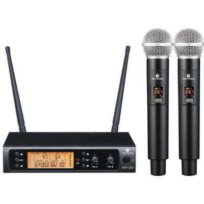 Microfone Sem Fio Harmonics Hsf-200 Duplo