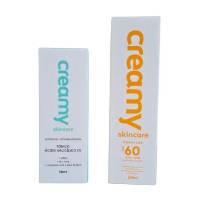 Kit Facial Creamy Tônico ácido Salicílico+protetor Solar