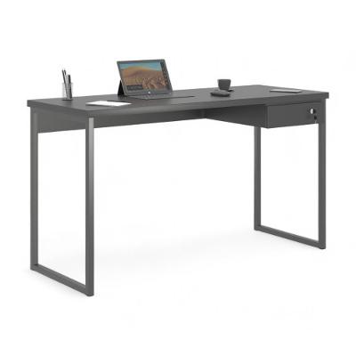 Mesa Home Office Escrivaninha Industriale 1,36 Preta Com Gaveteiro