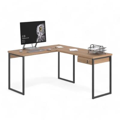 Mesa Home Office Escrivaninha L Industriale Montana Com Gaveteiro