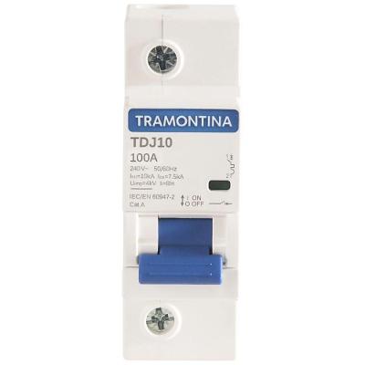 Minidisjuntor Tdj10ka 1 P 100 A Curva C Tramontina