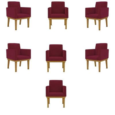Kit 07 Poltronas Decorativa Reforçada - Balaqui Decor Marrom