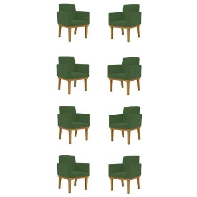 Kit 08 Poltronas Decorativa Reforçada - Balaqui Decor Verde