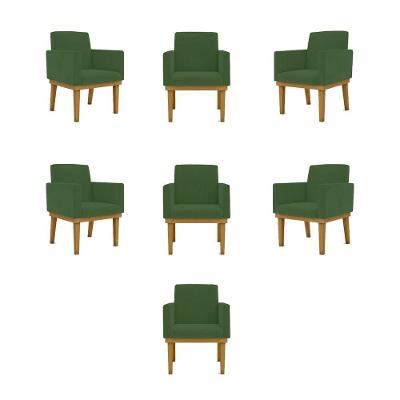 Kit 07 Poltronas Decorativa Reforçada - Balaqui Decor Verde