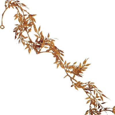 Galho Folhagem Ramificado Glitter Bronze Natal 1,75 Metros - Art Christmas