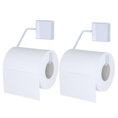 Kit 2 Suportes Para Papel Higiênico Aço Exclusive Branco - Dicarlo