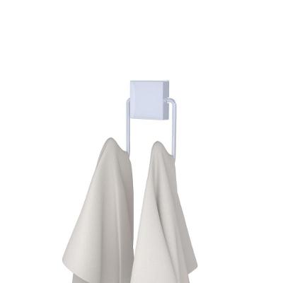 Gancho Duplo Banheiro Aço Exclusive Branco - Dicarlo