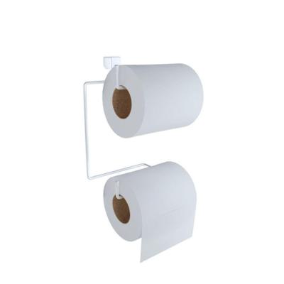 Suporte Duplo Papel Higiênico Para Caixa Acoplada Aço Branco - Dicarlo
