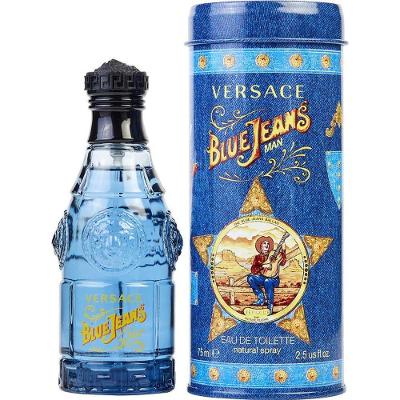 Perfume Masculino Blue Jeans Gianni Versace Eau De Toilette Spray 75 Ml (nova Embalagem)