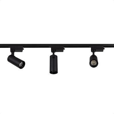 Trilho Eletrificado De Led Blumenau Com 3 Spots Preto Bivolt 6500k Frio