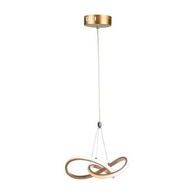 Lustre Pendente Taschibra Dubai 15w Led 25cm Luz Quente 3000k Bivolt Ouro