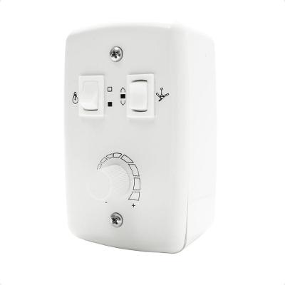 Chave Rotativa Sobrepor Para Ventilador De Teto 4x2 Com Interruptor Bivolt