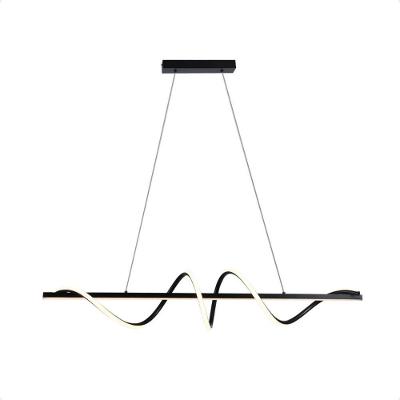 Pendente Led Moderno Taschibra Union 38w Luz Quente 3000k Bivolt Preto