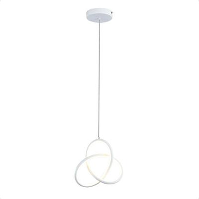 Pendente Led Moderno Taschibra Catar 15w Luz Quente 3000k Bivolt Branco