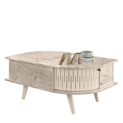 Mesa De Centro Indianápolis Calacata Off White - Madetec Calacata Off White