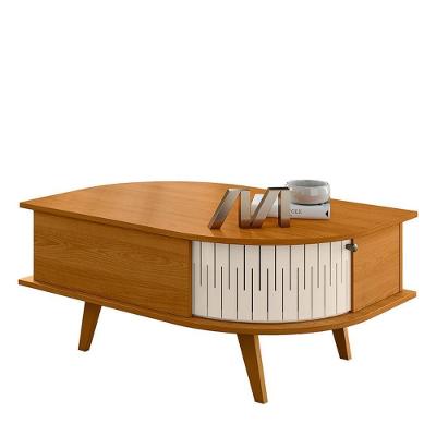 Mesa De Centro Indianápolis Cinamomo Off White - Madetec Cinamomo Off White