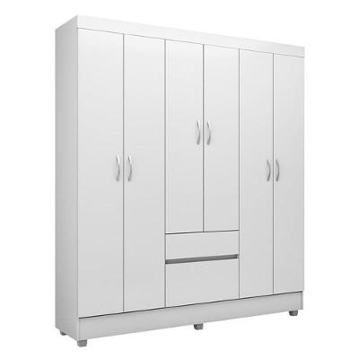 Guarda Roupa Casal Flash Ii 6 Portas E 2 Gavetas Flex Branco - Demóbile Branco