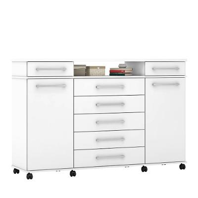Cômoda London 2 Portas E 7 Gavetas Branco - Demóbile Branco