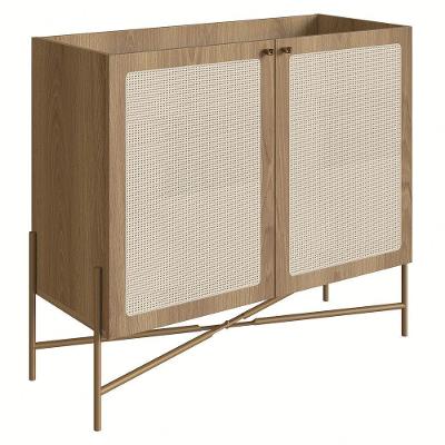 Balcão Aparador Buffet Cantinho Do Café Pé Metal Arlo A10 Hanover-dourado - Mpozenato
