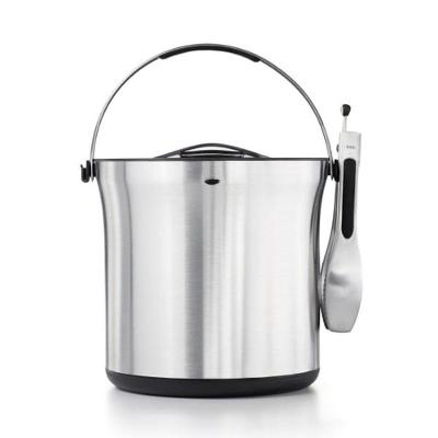Balde De Gelo Com Pinça Em Inox 3,78 Litros Oxo
